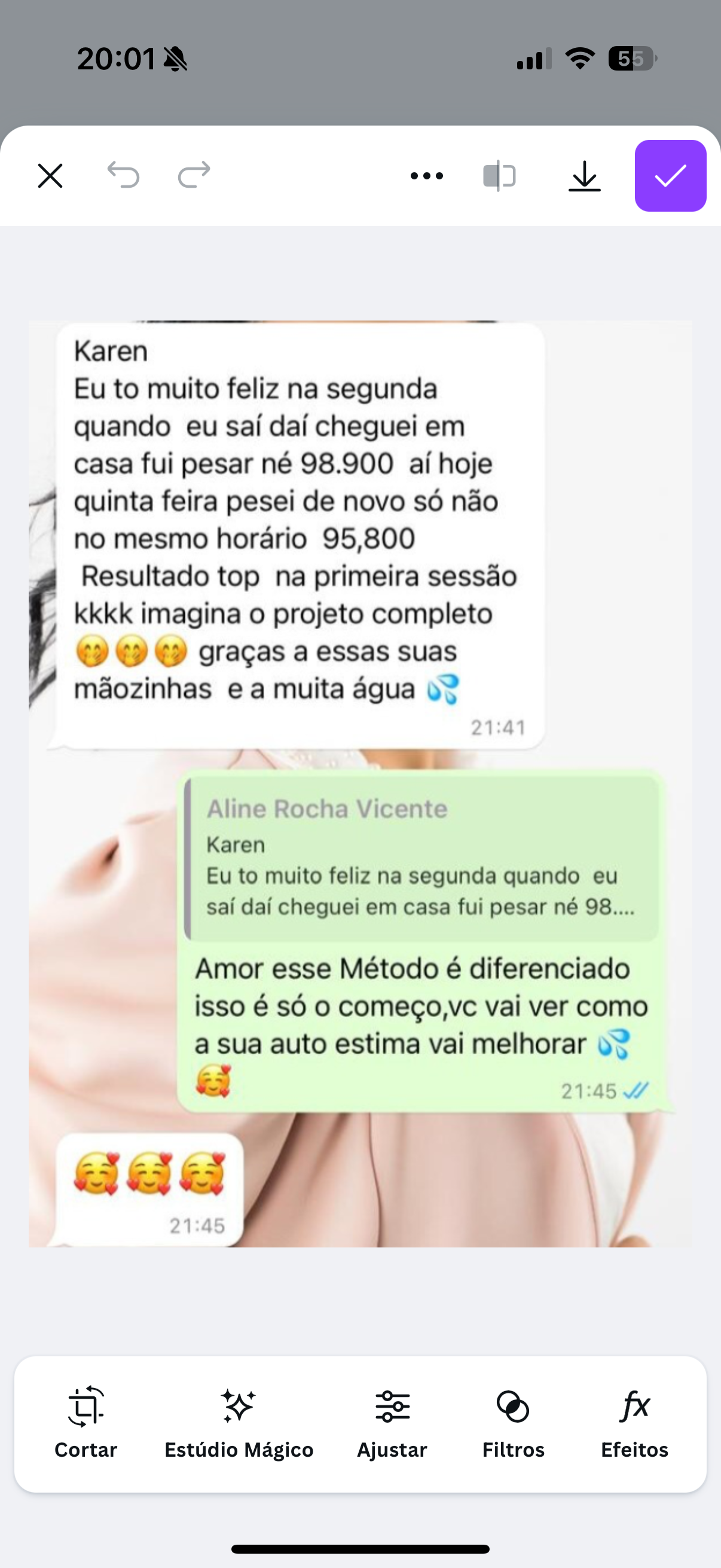 Depoimento de cliente